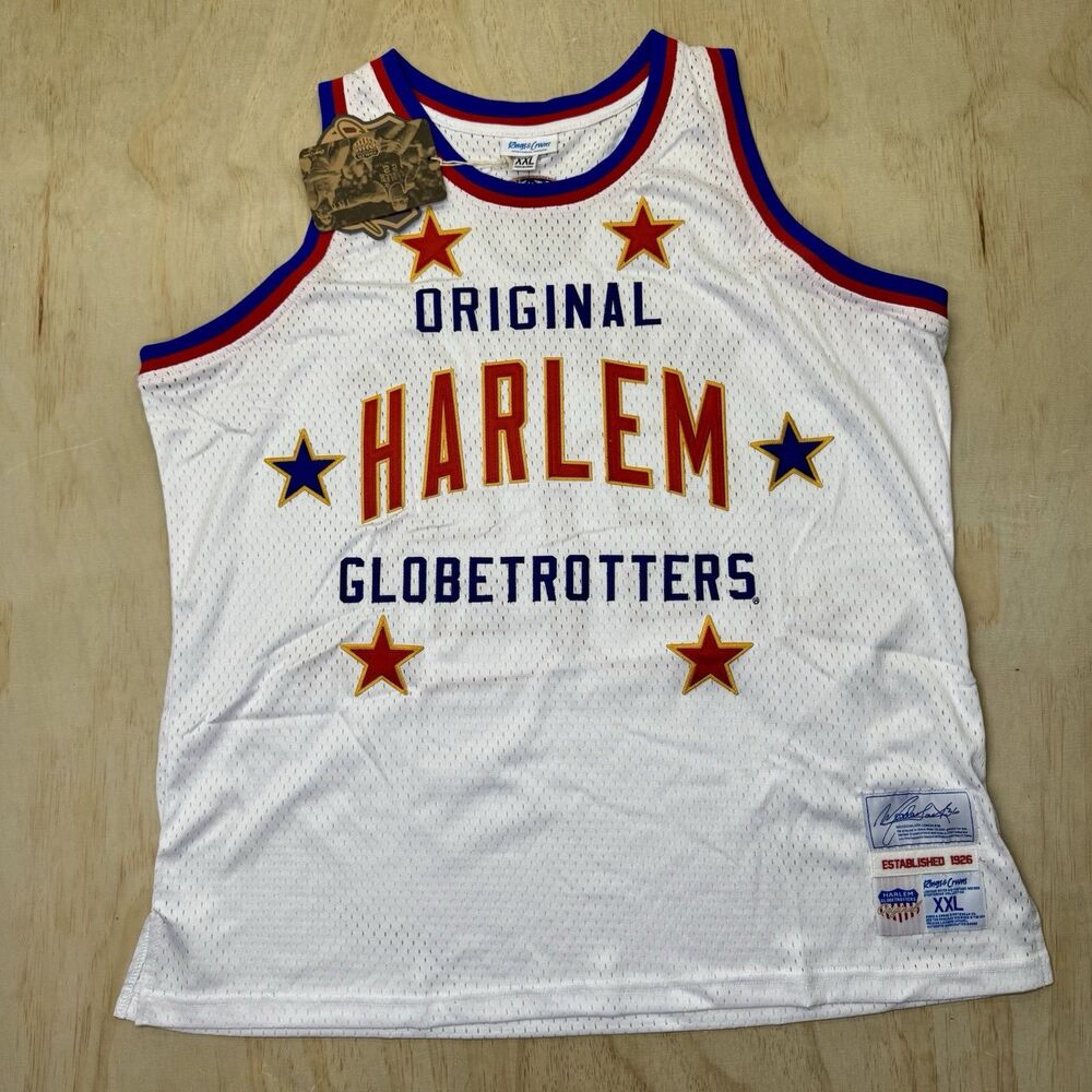 NEW Meadowlark Lemon #36 Harlem Globetrotters Rings & Crwns Swingman Jersey 2XL